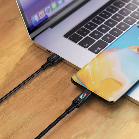 Acefast USB 2.0 Cable USB-C Male - USB-A 60W Black 1.2m