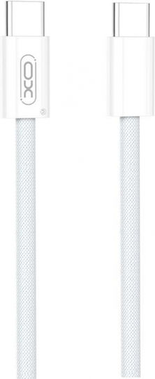 XO Pd USB 2.0 Кабел USB-C Мъжки - USB-C 60W Захранване (PD) Бял 1.5м NB-Q260B