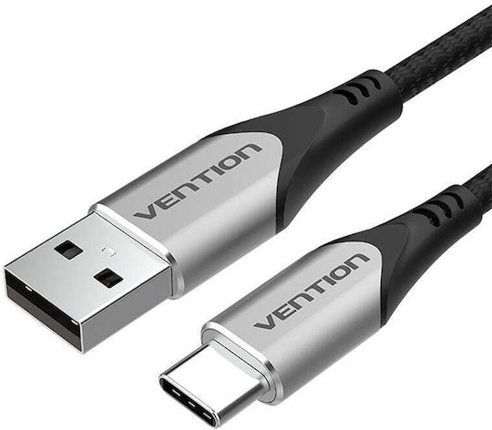 Vention USB 2.0 Cable USB-C Male - USB-A Gray 3m CODHI