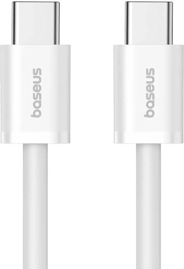 Baseus Superior Series 2 USB 2.0 Cable USB-C Male - USB-C 30W PD White 1m P10365200211-00