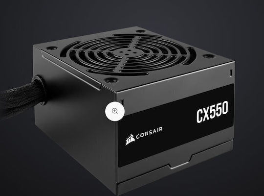 Corsair CX Series CX550 550W Μαύρο Τροφοδοτικό Υπολογιστή Full Wired 80 Plus Bronze