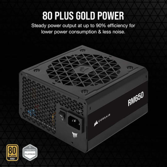 Corsair RM Series RM650 120mm 650W Schwarz Computer-Netzteil Vollständig modular 80 Plus Gold