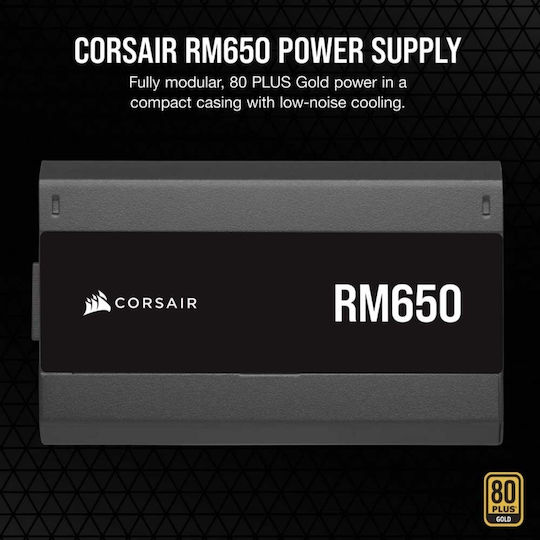 Corsair RM Series RM650 120mm 650W Schwarz Computer-Netzteil Vollständig modular 80 Plus Gold