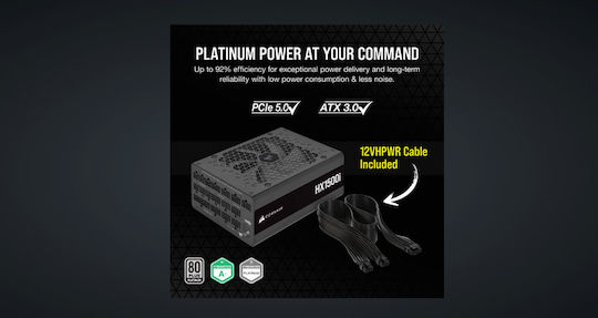 Corsair HXi Series HX1500i 1500W Black Computer Power Supply Full Modular 80 Plus Platinum
