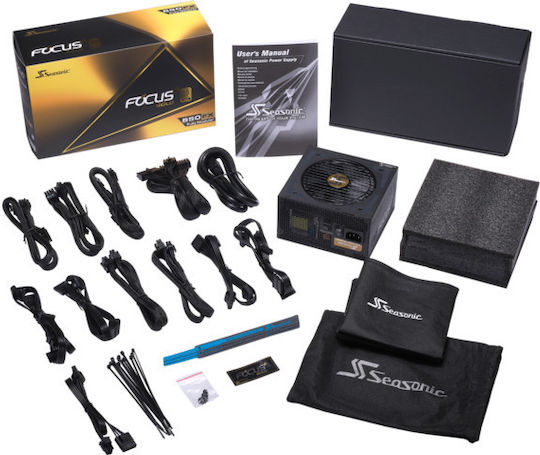 Seasonic Focus Plus 850W Μαύρο Τροφοδοτικό Υπολογιστή Full Modular 80 Plus Gold
