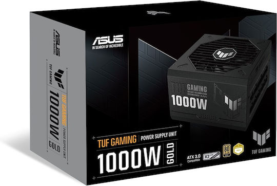 Asus TUF Gaming 1000 1000W Черен Компютърно захранване Пълен модул 80 Plus Gold