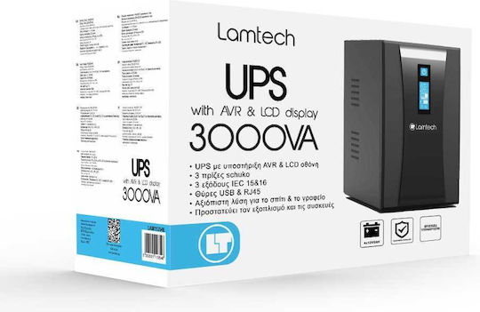 Lamtech LAM113546 UPS 3000VA cu 3 Prize