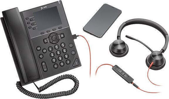 Plantronics Blackwire C3325 On Ear Multimedia Ακουστικά με μικρόφωνο και σύνδεση 3.5mm Jack / USB-A