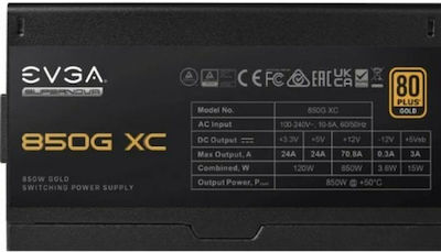 EVGA SuperNOVA 850G XC 850W Schwarz Computer-Netzteil Vollständig modular 80 Plus Gold