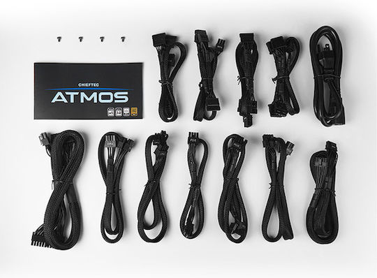 Chieftec Atmos 750W Negru Sursă de Alimentare Calculator Complet modular 80 Plus Gold