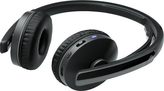 Epos Adapt 261 Binaural Drahtlos Auf dem Ohr Multimedia-Headsets mit Mikrofon und Verbindung Bluetooth / USB-C in Schwarz Farbe