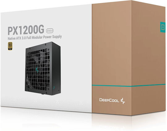 Deepcool PX1200G 1200W Μαύρο Τροφοδοτικό Υπολογιστή Full Modular 80 Plus Gold