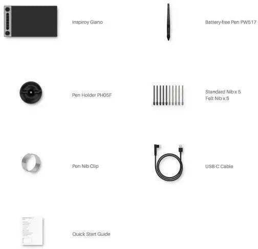 Huion Inspiroy Dial 2 Q630M Stilou digital fără ecran cu Bluetooth