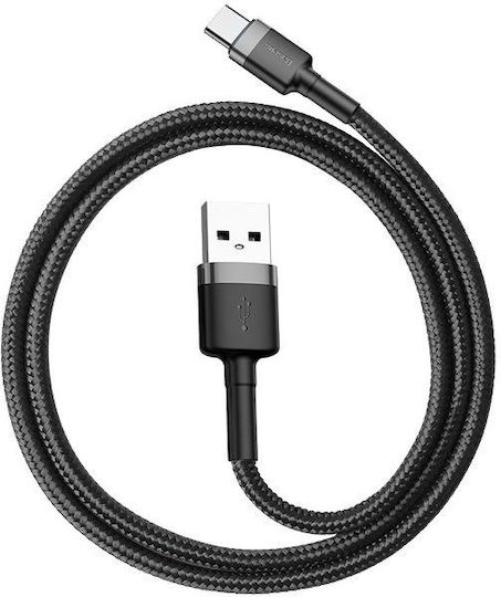 Baseus Cafule Braided USB 2.0 Cable USB-C male - USB-A 18W Μαύρο 3m CATKLF-UG1