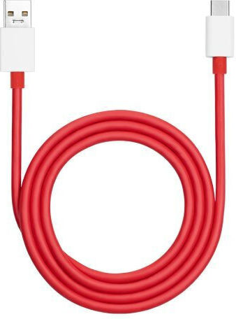 OnePlus USB 2.0 Cable USB-C male - USB-A 100W Κόκκινο 1m 5461100530