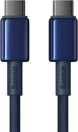 Baseus Tungsten USB 2.0 Kabel USB-C männlich - USB-C 100W PD Blau 1m P10319800321-03