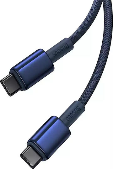 Baseus Tungsten USB 2.0 Kabel USB-C männlich - USB-C 100W PD Blau 1m P10319800321-03