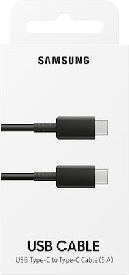 Samsung USB 2.0 Cable USB-C male - USB-C 100W Μαύρο 1m (EP-DN975BBEGWW)