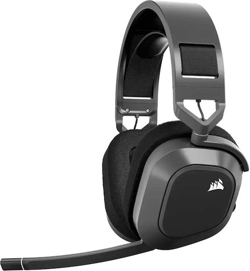 Corsair HS80 Max RGB Wireless Over Ear Gaming Headset with Bluetooth / USB Connection Gray for PC