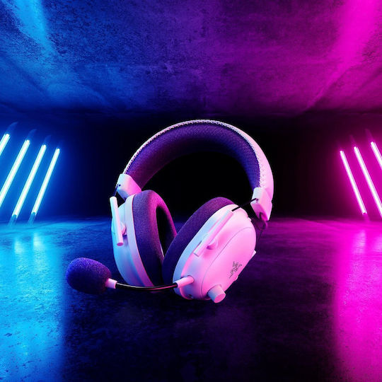 Razer BlackShark V2 Pro 2023 Fără fir Over Ear Gaming Headset cu conexiune Bluetooth / USB Alb