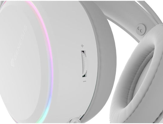 Genesis Neon 613 Over Ear Gaming Headset με σύνδεση 3.5mm / USB Λευκό
