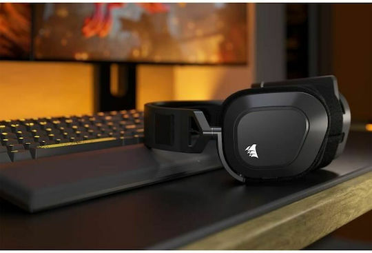 Corsair HS80 Max RGB Wireless Over Ear Gaming Headset with Bluetooth / USB Connection Gray for PC