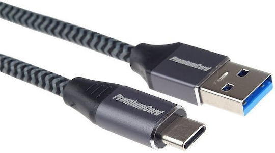 PremiumCord USB 2.0 Cable USB-C Male - USB-A Black 2m