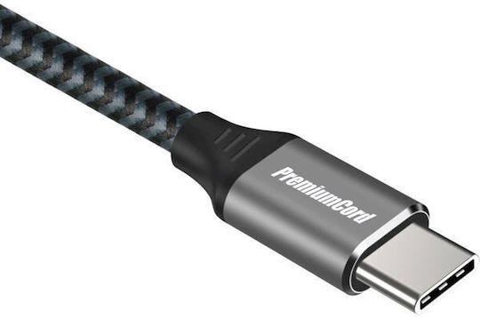PremiumCord Flat USB 3.2 Cable USB-C male - USB-C Μαύρο 1.5m ku31ct15