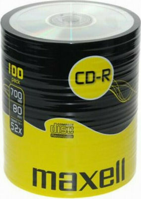 Maxell Recordable CD-R 52x 700MB Cake Box 100pcs