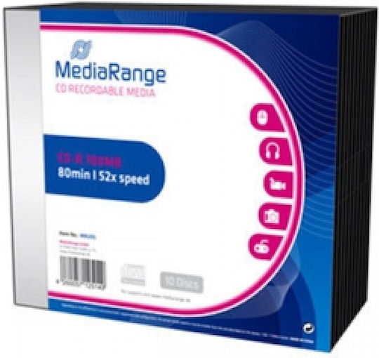 MediaRange Recordable CD-R 52x 700MB 10pcs