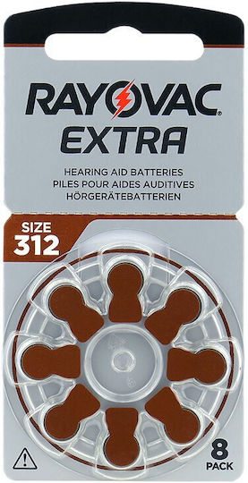 Rayovac Extra Advanced Батерии За Слухови Апарати 312 1.45V 8бр