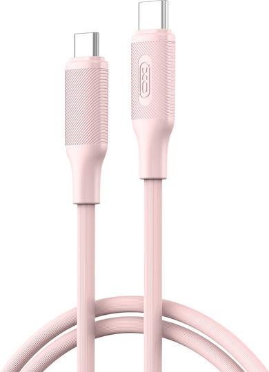 XO Nb-q265b USB 2.0 Cable USB-C Male - USB-C 60W PD Pink 1m 16.005.0309