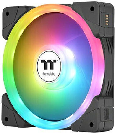Thermaltake SWAFAN EX12 Sync TT Premium Edition Reverse Blade Case Fan 120mm 2000rpm 57.11cfm with ARGB Lighting and 4-Pin PWM Connection 3pcs