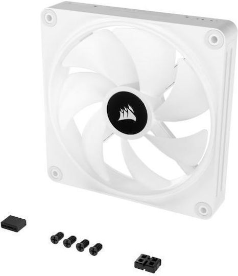 Corsair iCUE LINK QX140 Ventilator Pentru Carcasă (2000rpm) cu Iluminare RGB Albă