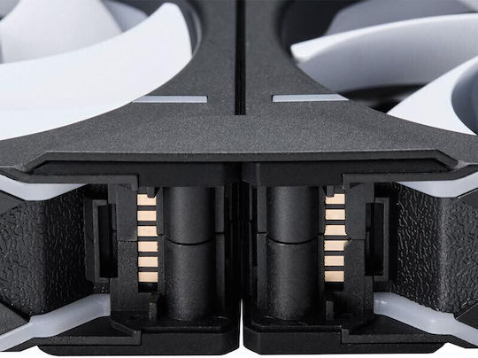 Phanteks PH-F120D30 Case Fan (2000rpm / 61.5cfm) with RGB Lighting and 4-Pin PWM Connection 3pcs Regular Black