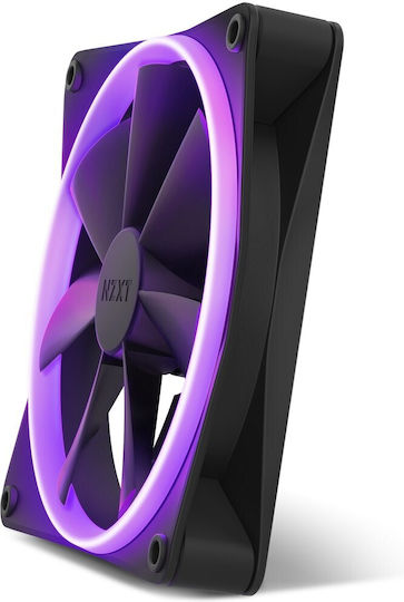 NZXT F140 Gehäuselüfter (1800rpm / 89,48cfm) mit RGB-Beleuchtung und Verbindung 4-Pin PWM