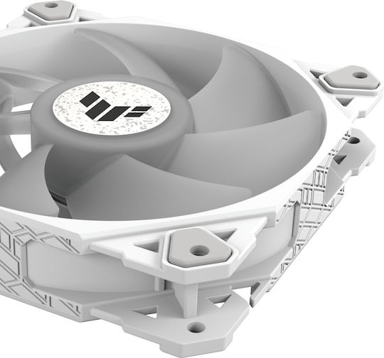 Asus TF120 Case Fan 1900rpm 76cfm with ARGB Lighting and 4-Pin PWM Connection White
