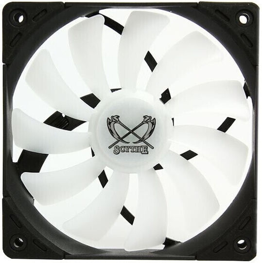 Scythe Ventilator Pentru Carcasă Kaze Flex 120mm (1800rpm / 79.76cfm) cu Iluminare RGB și Conexiune 4-Pin PWM