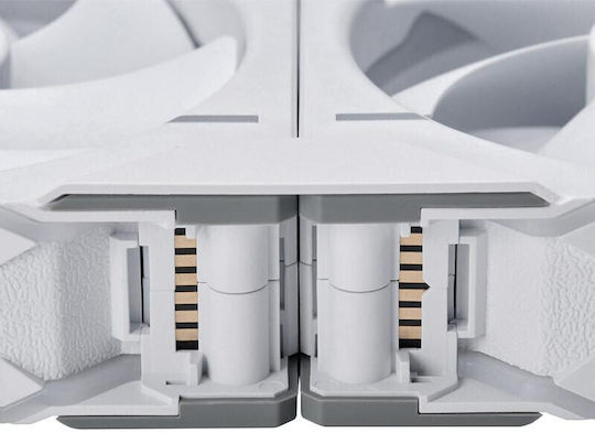 Phanteks PH-F120D30 Case Fan (2000rpm / 61.5cfm) with RGB Lighting and 4-Pin PWM Connection 3pcs Regular White
