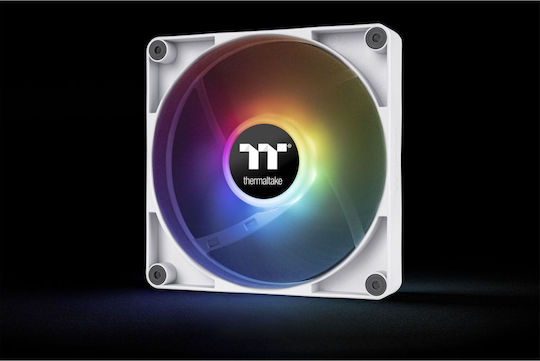 Thermaltake CT140 Sync PC Case Fan (1500rpm / 77.37cfm) με ARGB Φωτισμό και Σύνδεση 3-Pin / 4-Pin PWM 2τμχ Λευκό