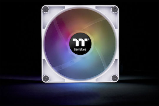 Thermaltake CT140 Sync PC Case Fan (1500rpm / 77.37cfm) με ARGB Φωτισμό και Σύνδεση 3-Pin / 4-Pin PWM 2τμχ Λευκό