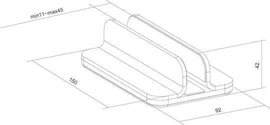 Neomounts Deskstand Βάση Στήριξης για Laptop έως 17"