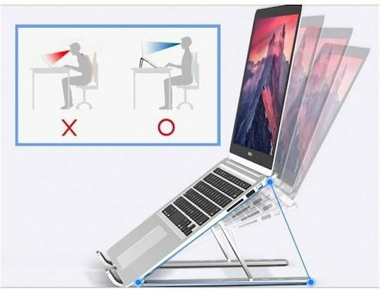 Conceptronic Thana Ergo F Βάση για Laptop έως 15.6" Ασημί