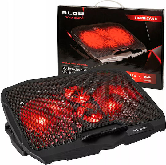 Blow Hurricane Cooling Pad για Laptop με 4 Ανεμιστήρες και Φωτισμό