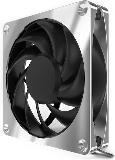 Alphacool Apex Stealth Case Fan 120mm (2000rpm / 76.81cfm) Χωρίς Led Φωτισμό και Σύνδεση 4-Pin PWM Ασημί