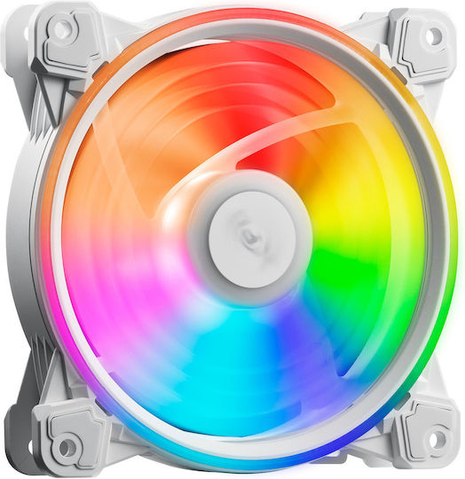 Adata Hurricane Case Fan 120mm (2000rpm / 61.5cfm) with ARGB Lighting and Connection 4-Pin PWM White