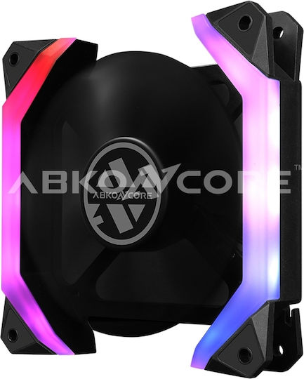 ABKONCORE Spider Spectrum 5 in 1 Kit Ventilator Carcasă 120mm cu Iluminare RGB și Conexiune 6 pini 3buc
