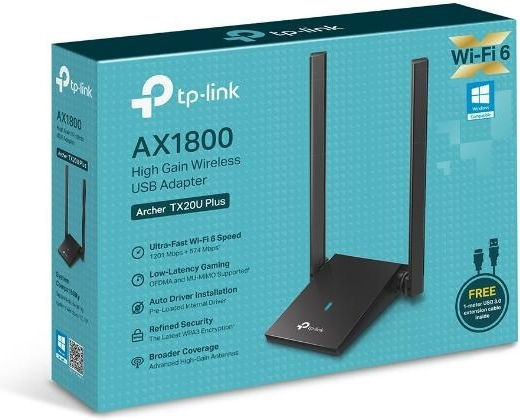 TP-LINK Archer TX20U Αντάπτορας Δικτύου USB με Ενσύρματη Σύνδεση Ethernet (v1)