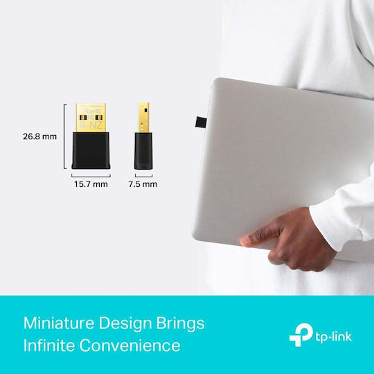 TP-LINK Archer Tx20u Nano USB Network Adapter with Wireless Wi-Fi Connection Standard v1