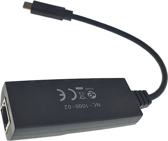 Lanberg NC-1000-02 Αντάπτορας Δικτύου USB-C με Ενσύρματη Σύνδεση Gigabit Ethernet